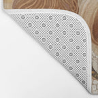 Klimt Dog with Colorful Geometric Background  Bath Mat Gallery Image 2