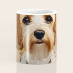 Klimt Dog with Colorful Geometric Background  Coffee Mug Gallery Image 4