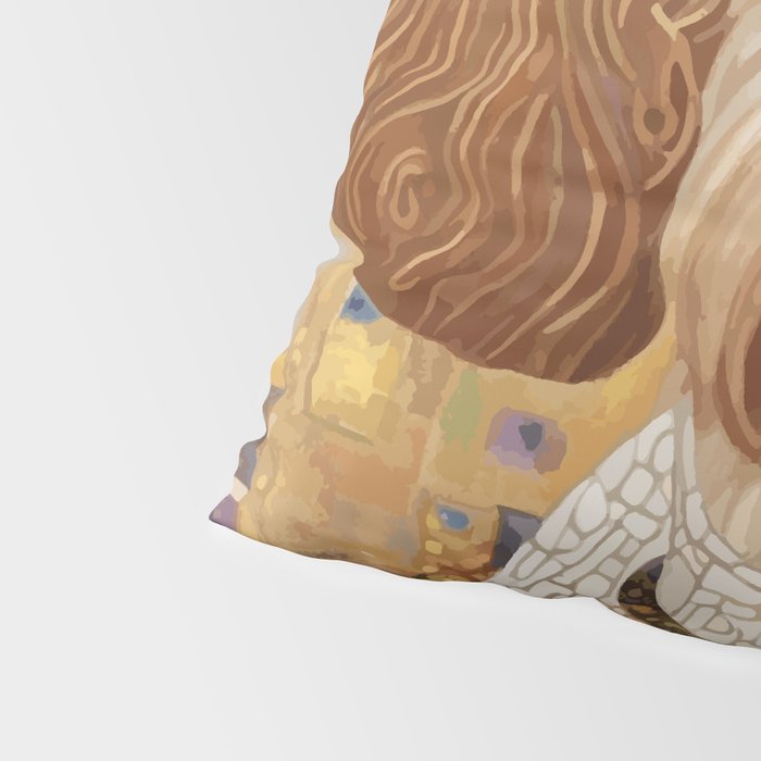 Klimt Dog with Colorful Geometric Background  Pillow Sham Gallery Image 4