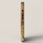 Klimt Dog with Colorful Geometric Background  iPhone Case Gallery Image 2