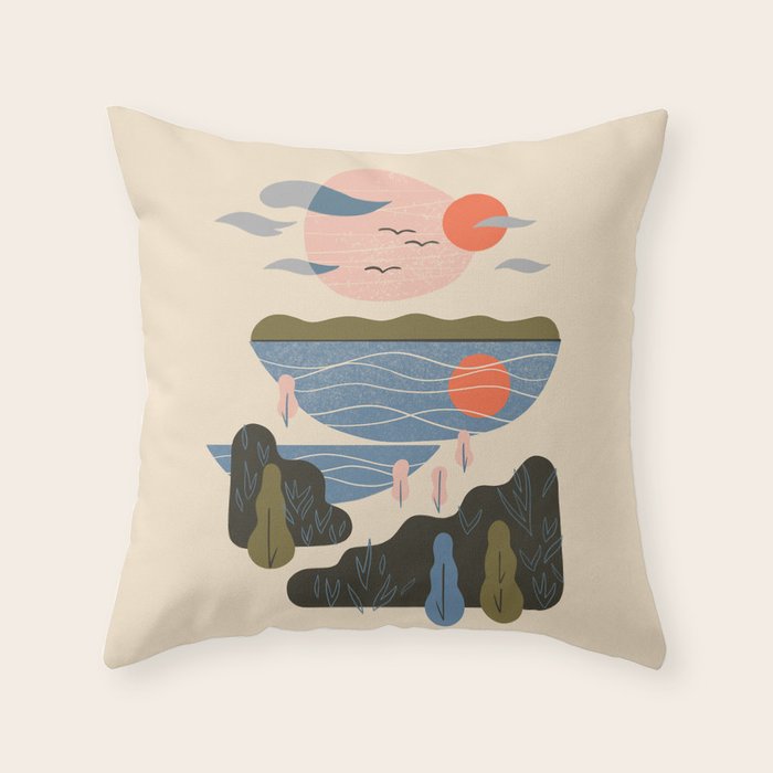By The Sea Throw Pillow Gallery Image 6