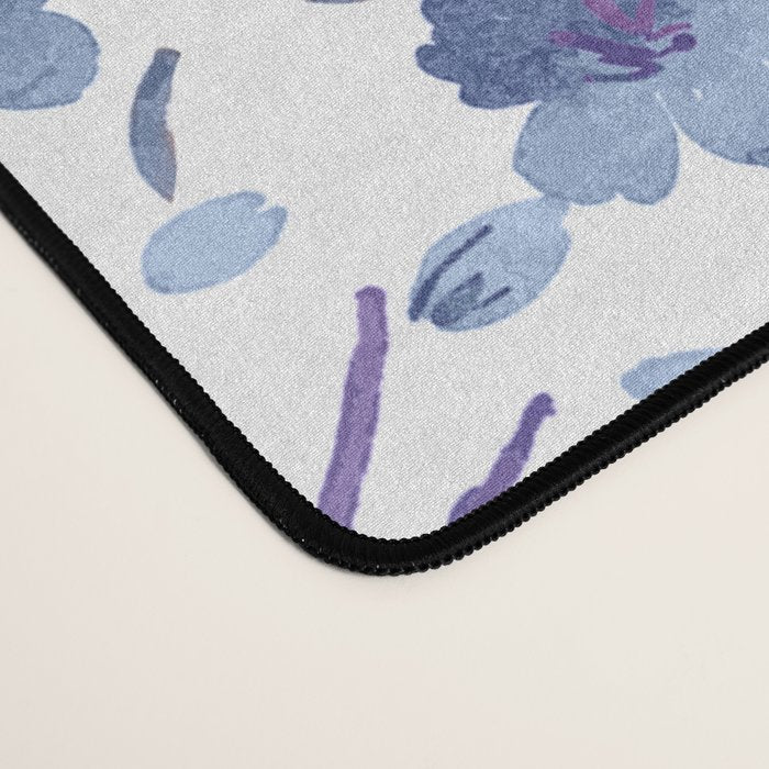 Blue Flowers 4 Desk Mat Gallery Image 4