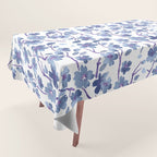 Blue Flowers 4 Tablecloth Gallery Image 1