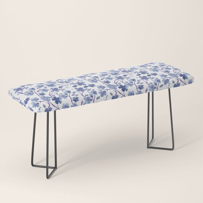 Blue Flowers 4 Bench Gallery Image 1