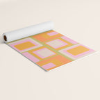 midcentury mod squares 70s tv set palette Yoga Mat Gallery Image 2