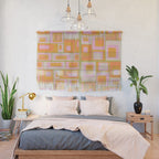 midcentury mod squares 70s tv set palette Wall Hanging Gallery Image 2