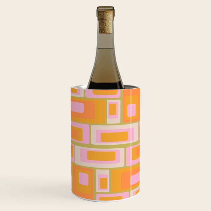 midcentury mod squares 70s tv set palette Wine Chiller Gallery Image 2