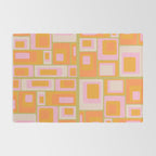 midcentury mod squares 70s tv set palette Rug Gallery Image 2