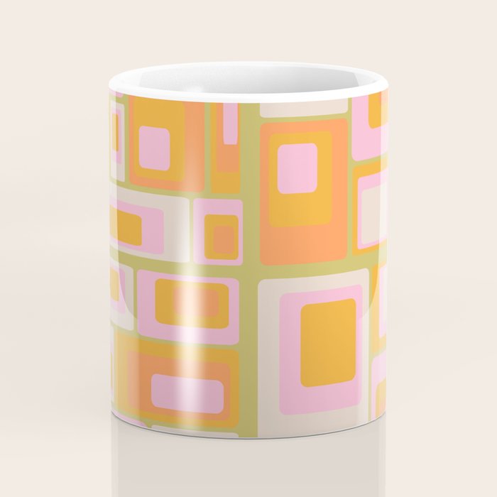 midcentury mod squares 70s tv set palette Coffee Mug Gallery Image 4