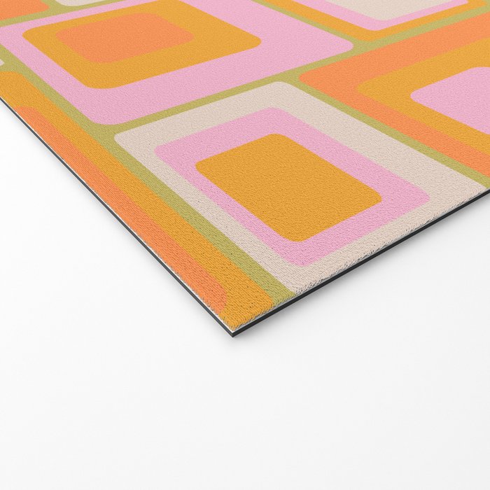 midcentury mod squares 70s tv set palette Welcome Mat Gallery Image 2