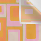 midcentury mod squares 70s tv set palette Wall Tapestry Gallery Image 3