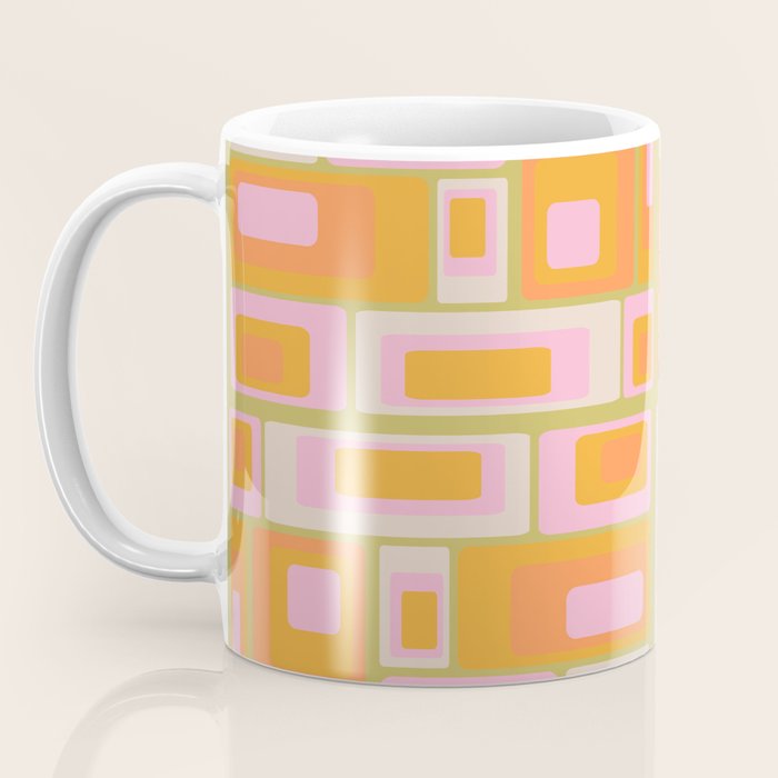 midcentury mod squares 70s tv set palette Coffee Mug Gallery Image 3