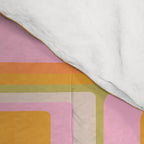 midcentury mod squares 70s tv set palette Comforter Gallery Image 4