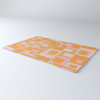midcentury mod squares 70s tv set palette Rug Gallery Image 3