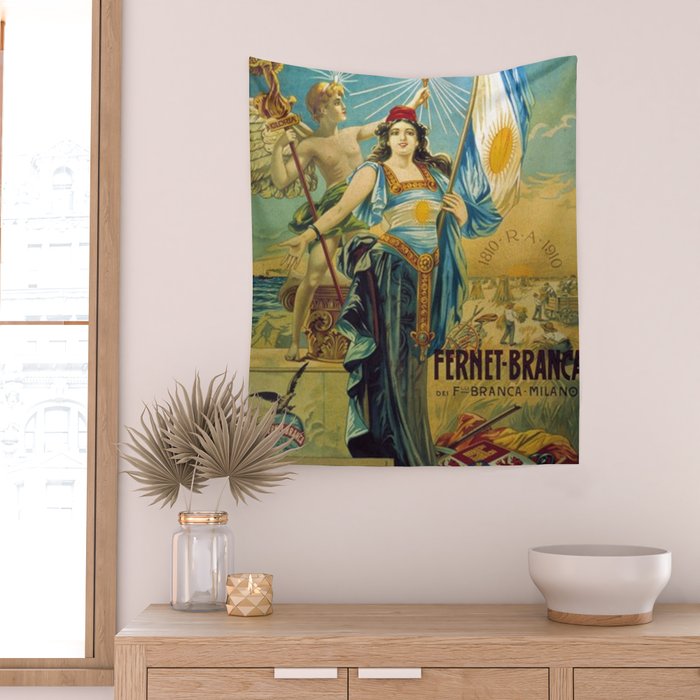 1910 Fernet Branca Liqueur Aperitif Advertisement Poster Print Wall Tapestry Gallery Image 2