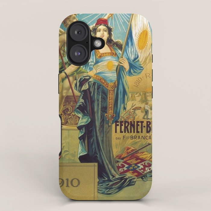 1910 Fernet Branca Liqueur Aperitif Advertisement Poster Print iPhone Case Gallery Image 1