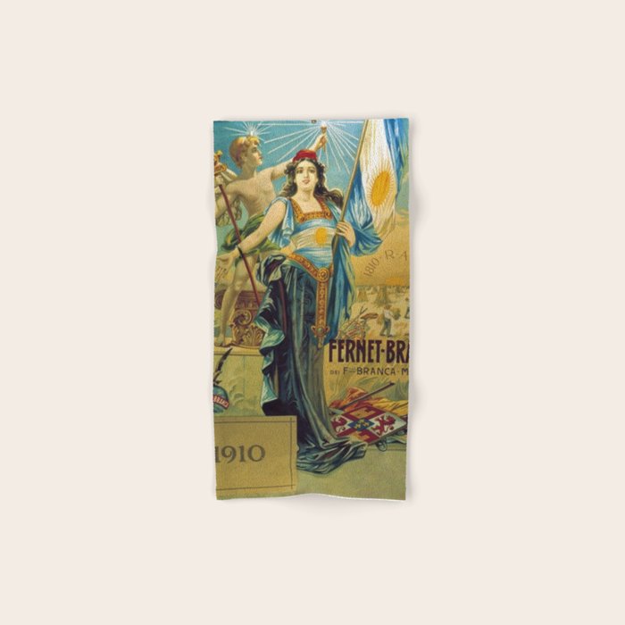 1910 Fernet Branca Liqueur Aperitif Advertisement Poster Print Towels Gallery Image 1