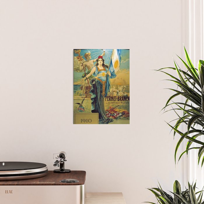 1910 Fernet Branca Liqueur Aperitif Advertisement Poster Print Poster Gallery Image 2