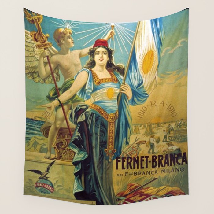1910 Fernet Branca Liqueur Aperitif Advertisement Poster Print Wall Tapestry Gallery Image 1