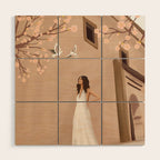 New White Dress Wood Wall Art Gallery Image 1