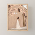 New White Dress Mini Art Print Gallery Image 1