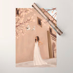 New White Dress Wrapping Paper Gallery Image 1