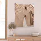 New White Dress Wall Tapestry Gallery Image 2