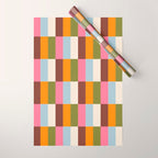 Color Block Stripes Wrapping Paper Gallery Image 1