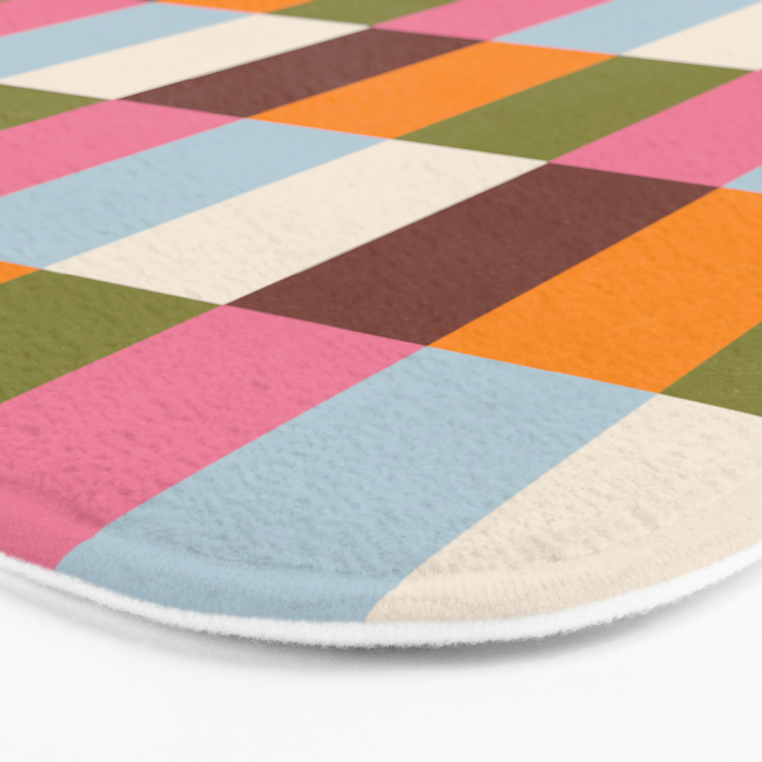 Color Block Stripes Bath Mat Gallery Image 3