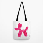 Balloon Dog Pink Tote Bag Gallery Image 2