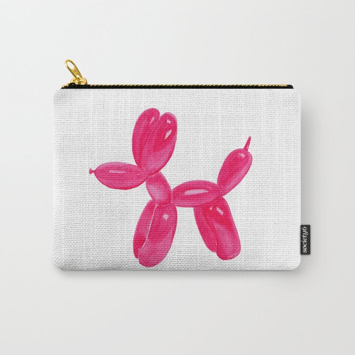 Balloon Dog Pink Carry All Pouch Gallery Image 1