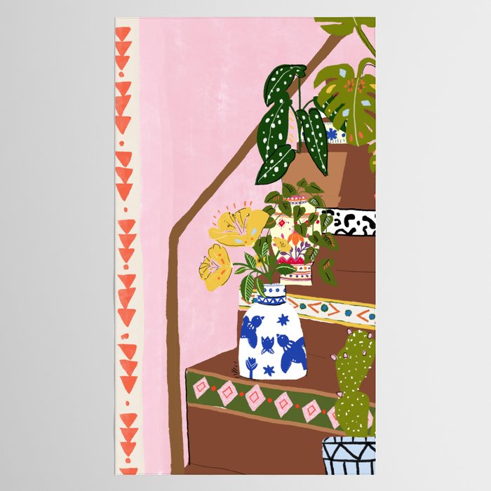 Bohemian stairs Tablecloth Gallery Image 2