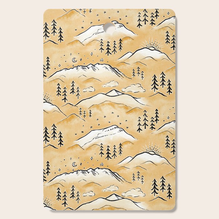 Monte Vista - marigold  Cutting Board Gallery Image 1