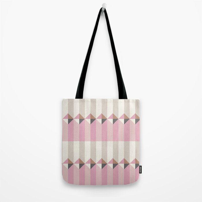 Soft Geometric Blush Pattern Tote Bag Gallery Image 2