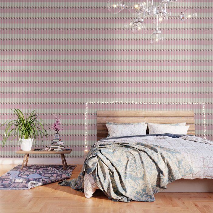Soft Geometric Blush Pattern Wallpaper Gallery Image 3