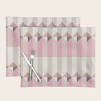 Soft Geometric Blush Pattern Placemat Gallery Image 1