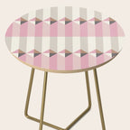 Soft Geometric Blush Pattern Side Table Gallery Image 2