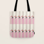 Soft Geometric Blush Pattern Tote Bag Gallery Image 1