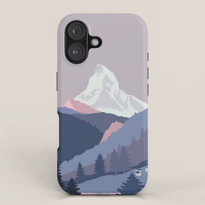 Purrspective on Matterhorn iPhone Case Gallery Image 1