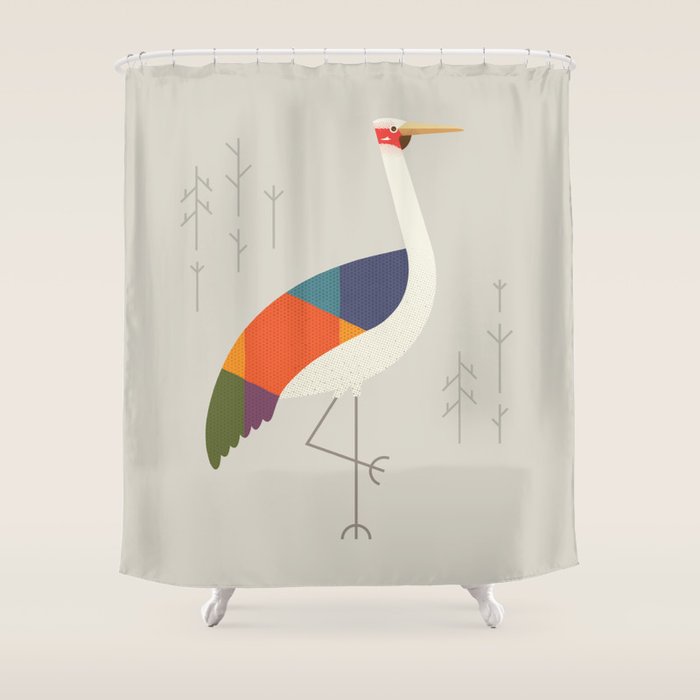 Brolga Shower Curtain Gallery Image 1