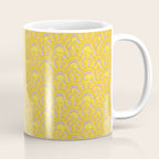 Art Deco Shells in Gold & Orange Coffee Mug Gallery Image 1