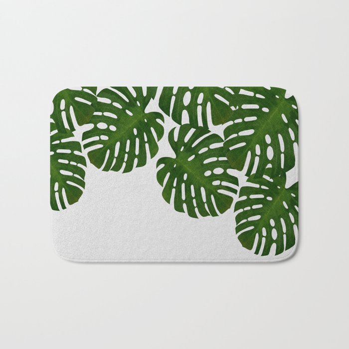 Monstera Leaf I Bath Mat Gallery Image 1