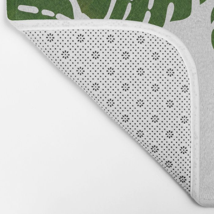 Monstera Leaf I Bath Mat Gallery Image 2