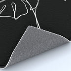Monstera minimal - black Rug Gallery Image 4