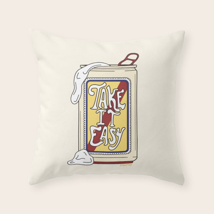 TAKE IT EASY Throw Pillow Gallery Image 6