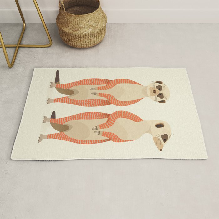 Whimsical Meerkats Rug Gallery Image 1