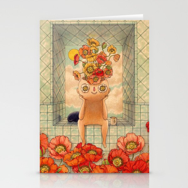 Poppy Season Stationery Card Gallery Image 2