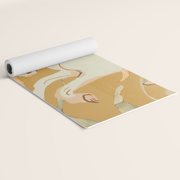 Minimal Abstract Art Horse Yoga Mat Gallery Image 2