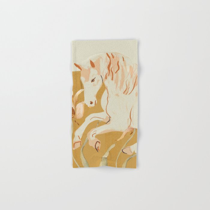 Minimal Abstract Art Horse Bath Towel Gallery Image 1