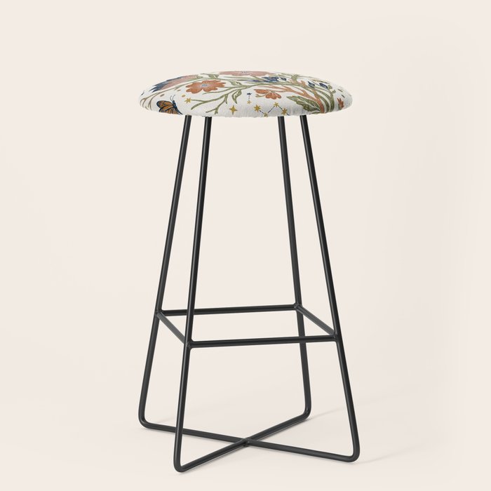 Boho Floral Galaxy Garden Stool Gallery Image 1
